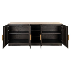 Sideboard Claremont brown  4-doors 2-shelves - Richmond Interiors