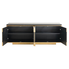 Sideboard Finsbury 4-doors (Black/gold) - Richmond Interiors