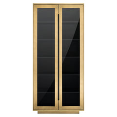 Cabinet Finsbury 2-doors (Black/gold) - Richmond Interiors