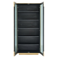 Cabinet Finsbury 2-doors (Black/gold) - Richmond Interiors