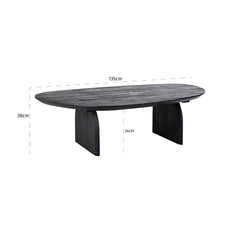 Coffee table Hudson (Black) - Richmond Interiors