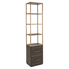 Wandkast Carter brown small 2-drawers - Richmond Interiors