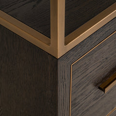 Wandkast Carter brown small 2-drawers - Richmond Interiors
