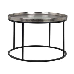 Coffee table Lyam 70Ø (Silver) - Richmond Interiors