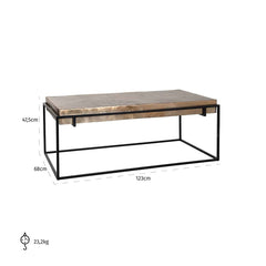 Coffee table Calloway  (Champagne gold) - Richmond Interiors