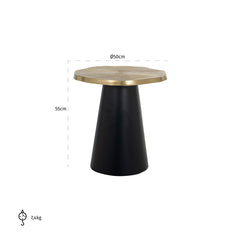 Bijzettafel Sassy (Brushed Gold) - Richmond Interiors