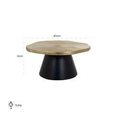 Coffee table Sassy (Brushed Gold) - Richmond Interiors