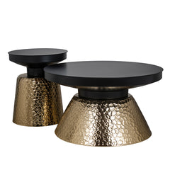 Bijzettafel Freddie (Black/gold) - Richmond Interiors