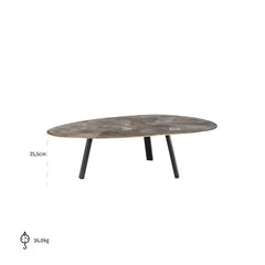 Coffee table Tulum (Brushed Gold) - Richmond Interiors