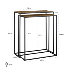 Wandtafel Bristol set van 2 - Richmond Interiors