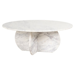 Coffee table Holmes 90Ø (White) - Richmond Interiors