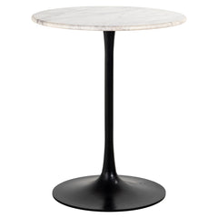 Bistrottafel Carlten wit 65Ø (Black/white) - Richmond Interiors