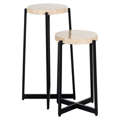 End table Dillinger set of 2 (Beige) - Richmond Interiors