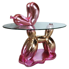 End table Usha with glass (Pink) - Richmond Interiors