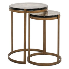 Bijzettafel Cleo gold (Set of 2) - Richmond Interiors