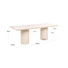 Outdoor Esstisch Urban Bloom sandstone 230 - Richmond Interiors