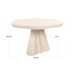 Outdoor Esstisch Urban Bloom sandstone 140x140 - Richmond Interiors