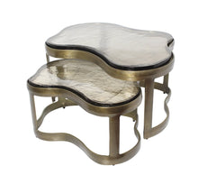 Couchtisch Fairfield brass antique (Set of 2) - Richmond Interiors