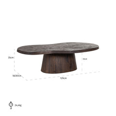 Coffee table Odile dark brown - Richmond Interiors