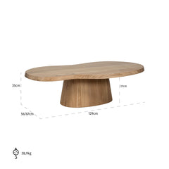 Coffee table Riva (Natural oak) - Richmond Interiors