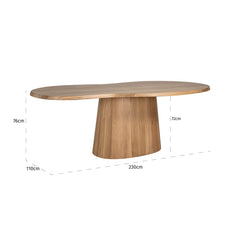 Eettafel Riva 230 (Natural oak) showroommodel - Richmond Interiors