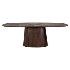 Dining table Alix danish oval 230 (Dark brown) - Richmond Interiors