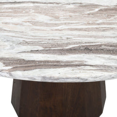 Dining table Oberoy Blush beige 130Ø - Richmond Interiors