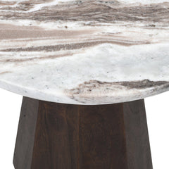 End table Oberoy Blush beige 45Ø - Richmond Interiors