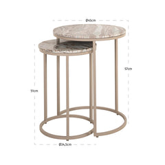 End table Fairfax clay (Set of 2) - Richmond Interiors