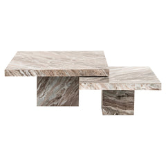 Coffee table Rashford Blush beige (Set of 2) - Richmond Interiors