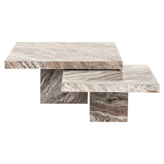 Coffee table Rashford Blush beige (Set of 2) - Richmond Interiors