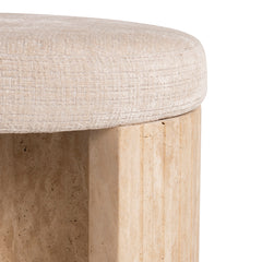 Hocker Gallice naturbeige Travertin (Beige) - Richmond Interiors