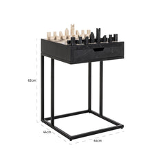 End table Davos black  - Richmond Interiors