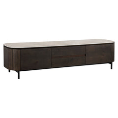 TV cabinet Ritz 2-doors 1-drawer (Brown) - Richmond Interiors