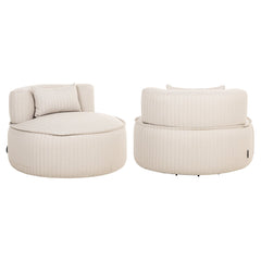 Outdoor lounge stoel Nammos beige swivel - Richmond Interiors