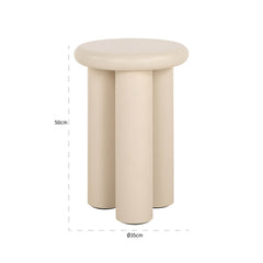 End table Elbaz beige 35Ø - Richmond Interiors