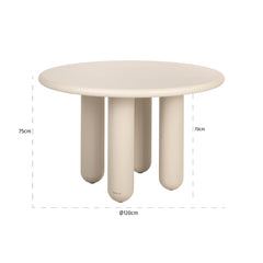 Dining table Calma beige 120Ø - Richmond Interiors