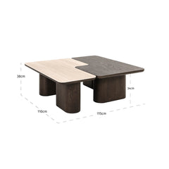 Coffee table Nando brown (Set of 2) - Richmond Interiors