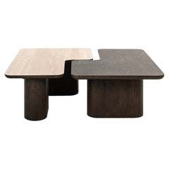Coffee table Nando brown (Set of 2) - Richmond Interiors