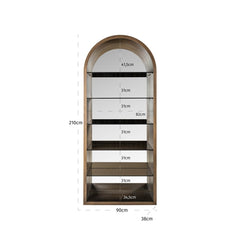 Wandkast Bowic brushed gold - Richmond Interiors