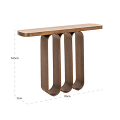 Console Locarno brushed gold - Richmond Interiors