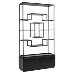 Wandkast Bonvoy black 2-laden (Black) - Richmond Interiors