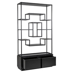 Wandkast Bonvoy black 2-laden (Black) - Richmond Interiors