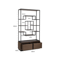 Wandschrank Bonvoy braun 2 Schubladen (Brown) - Richmond Interiors