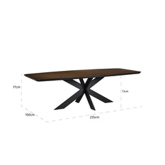 Dining table Bonvoy brown 235 (Brown) - Richmond Interiors