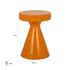 End table Kimble orange small 30Ø - Richmond Interiors