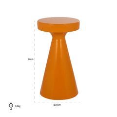 End table Kimble dark orange big 30Ø - Richmond Interiors