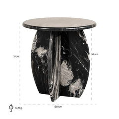 Bijzettafel Bancroft (Black) - Richmond Interiors