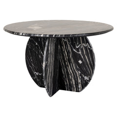 Dining table Bancroft 129Ø (Black) - Richmond Interiors