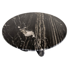 Dining table Bancroft 129Ø (Black) - Richmond Interiors